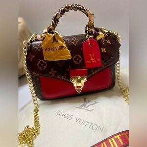 Louis Vuitton Monogram Mini Bag in Red and Brown